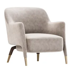 Armchair in linen molteni 2